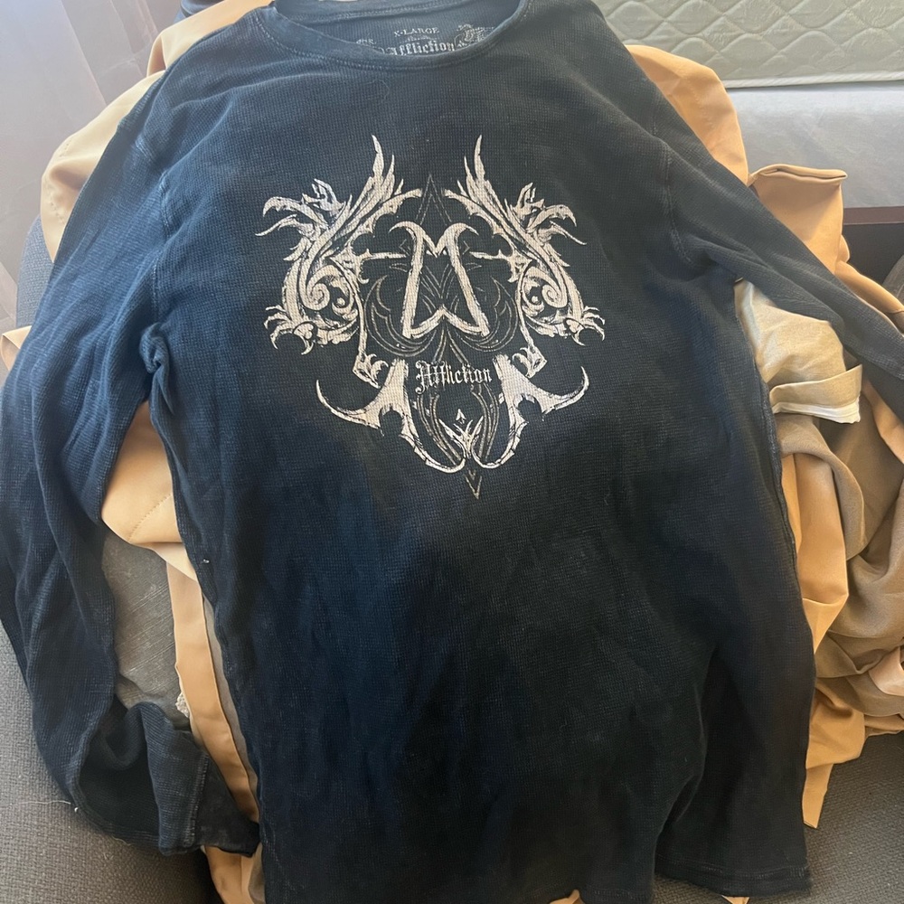 Affliction Dark long sleeve with Graphics